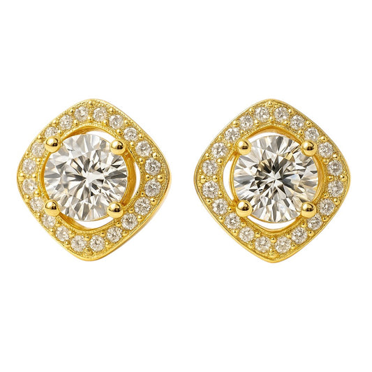 Halo Stud Earrings