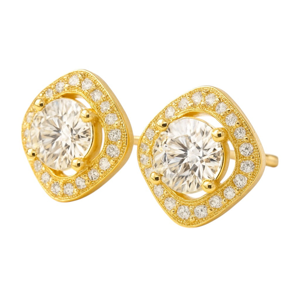 Halo Stud Earrings