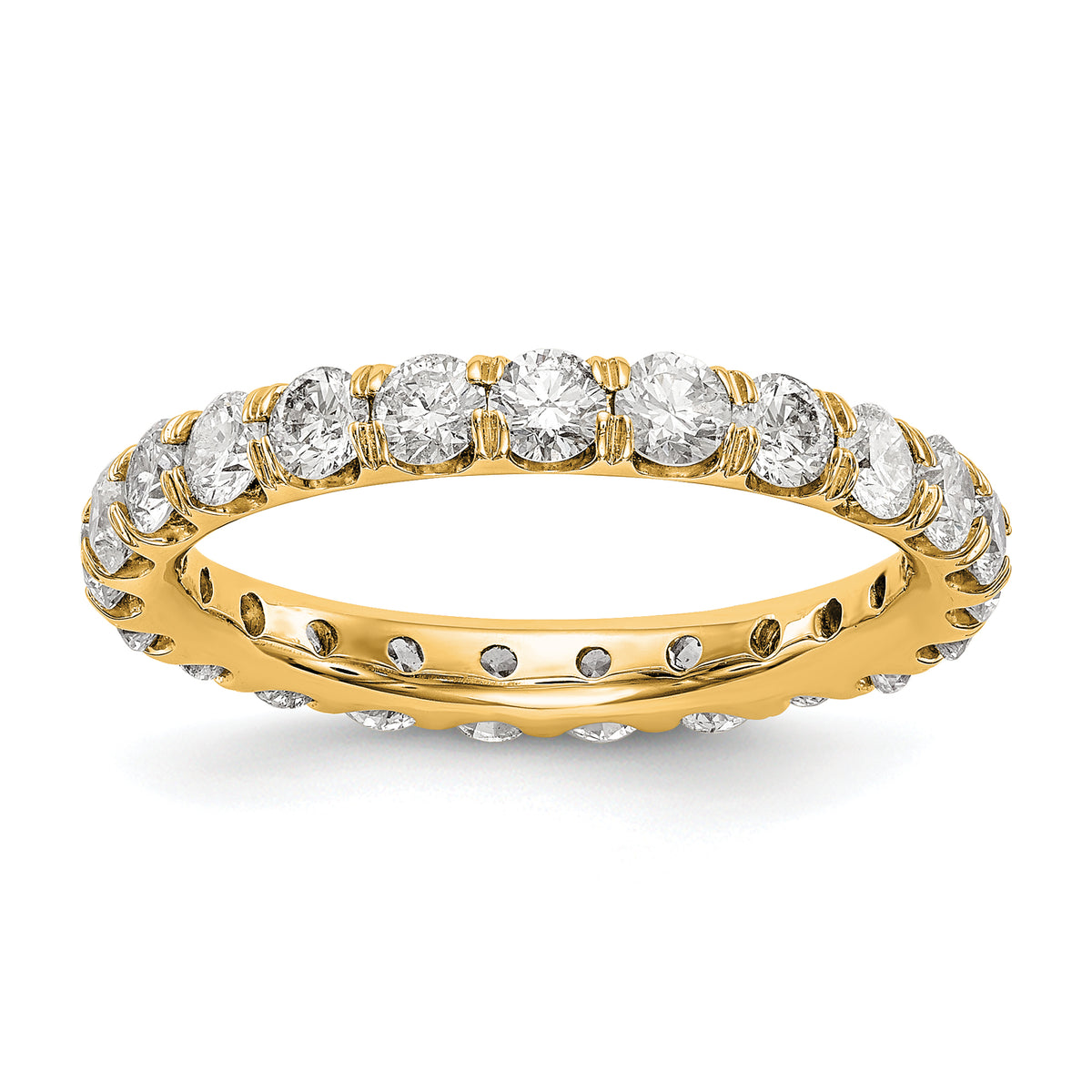 Siempre Diamond Eternity Ring — Yellow Gold