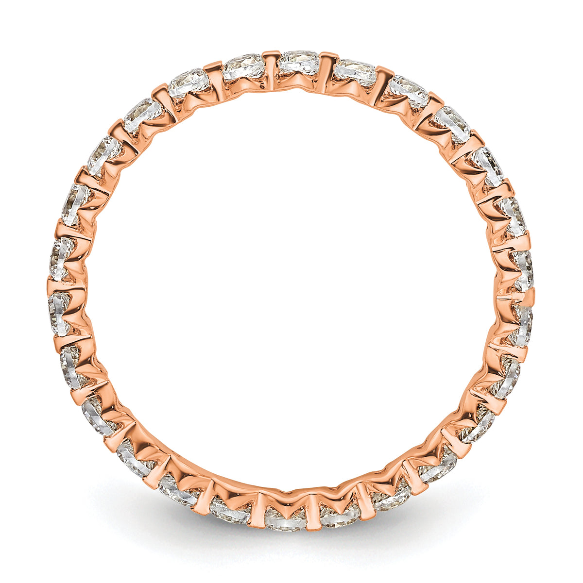 Aurea Diamond Eternity Ring — Rose Gold
