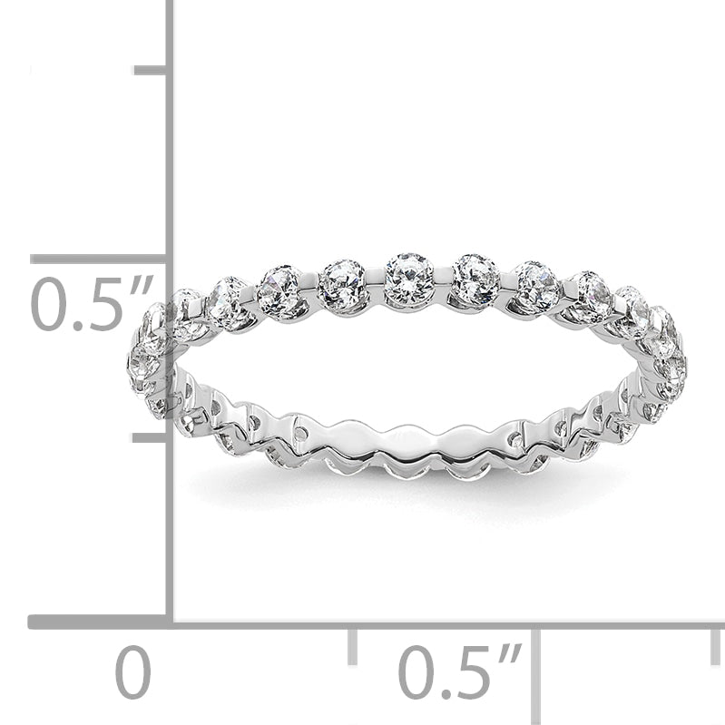 Aurea Diamond Eternity Ring — White Gold