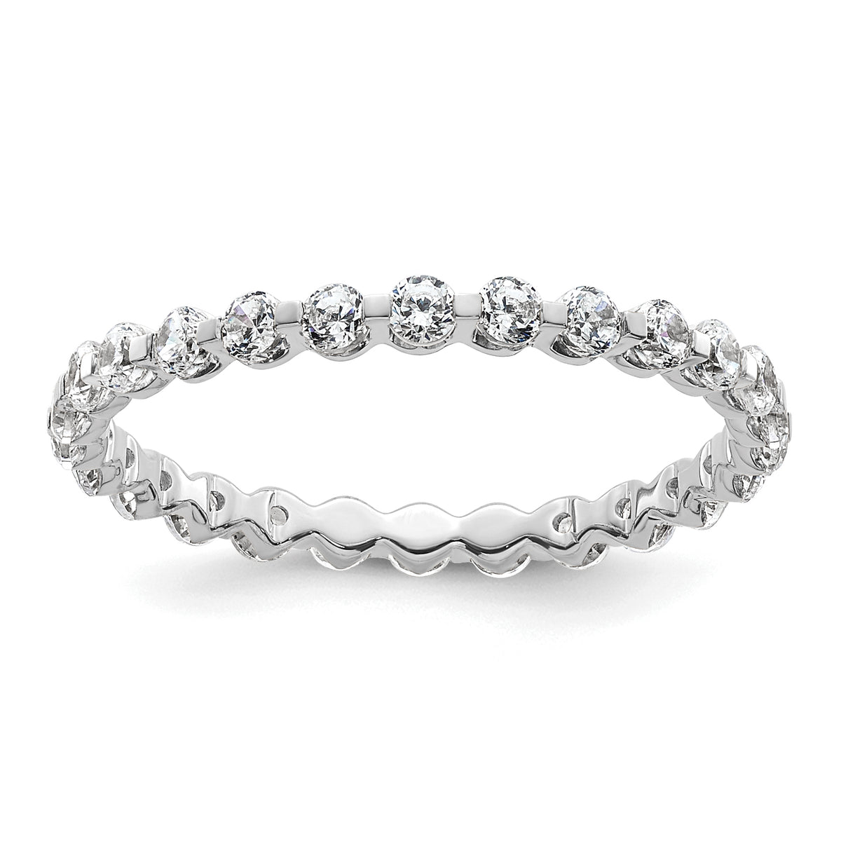 Aurea Diamond Eternity Ring — White Gold