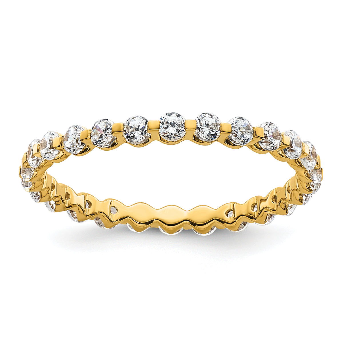 Aurea Diamond Eternity Ring — Yellow Gold