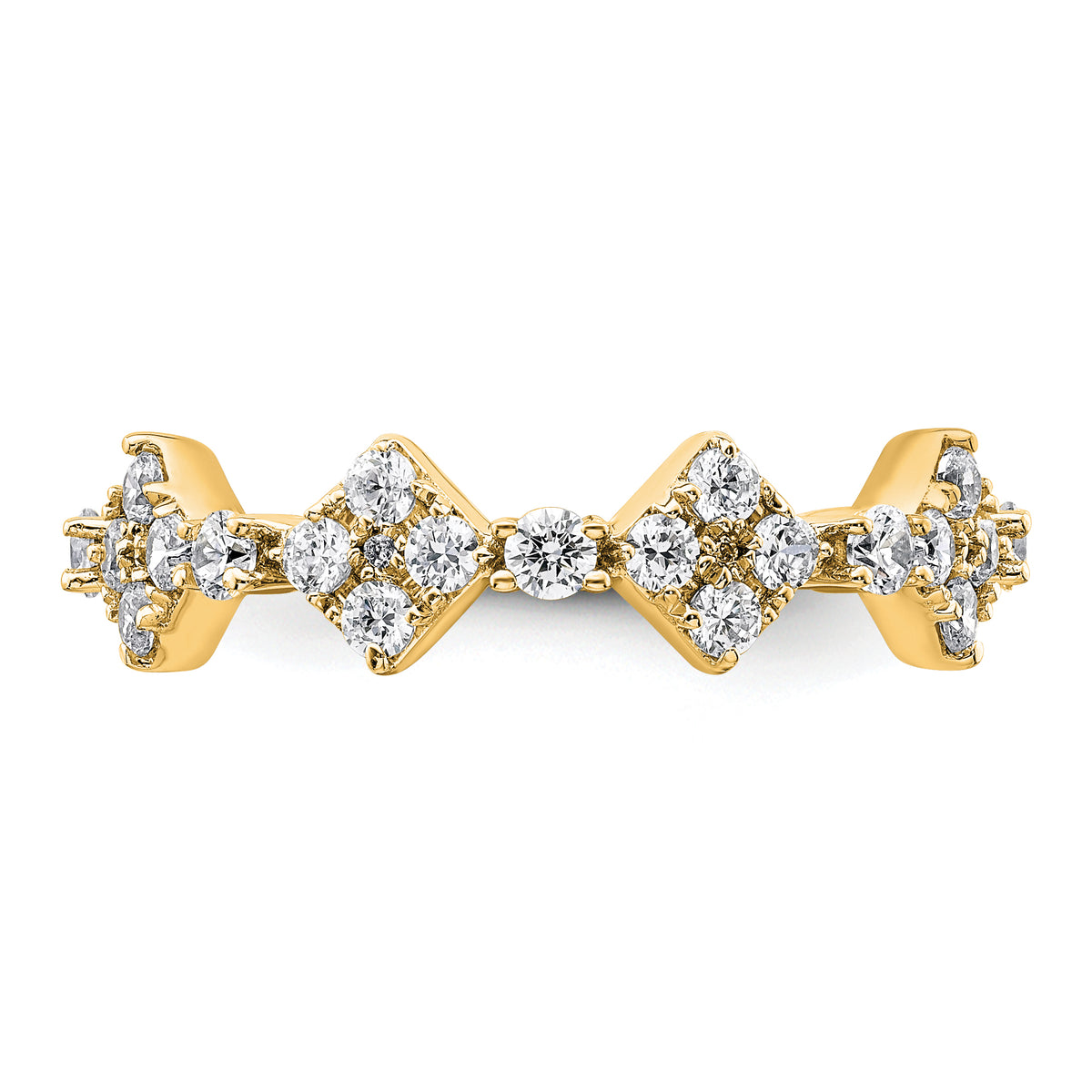 Luz Diamond Eternity Ring — Yellow Gold