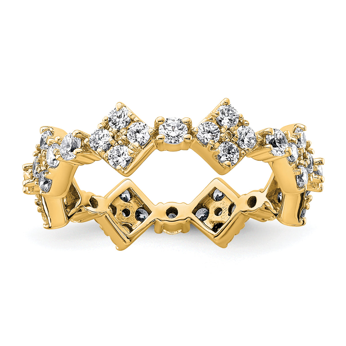 Luz Diamond Eternity Ring — Yellow Gold