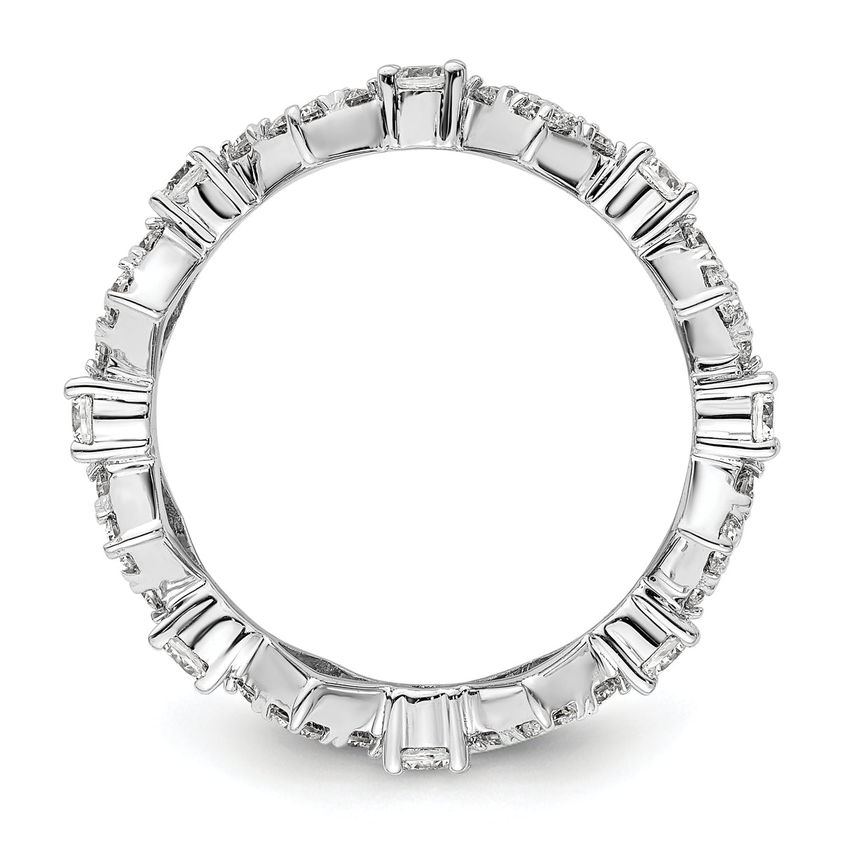 Luz Diamond Eternity Ring — White Gold