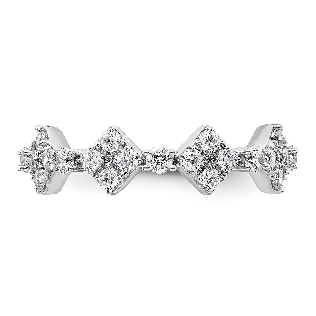 Luz Diamond Eternity Ring — White Gold