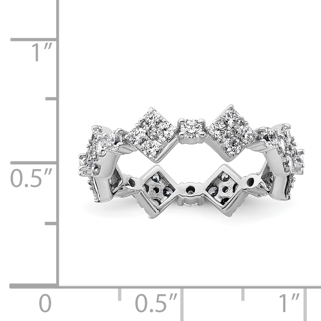 Luz Diamond Eternity Ring — White Gold