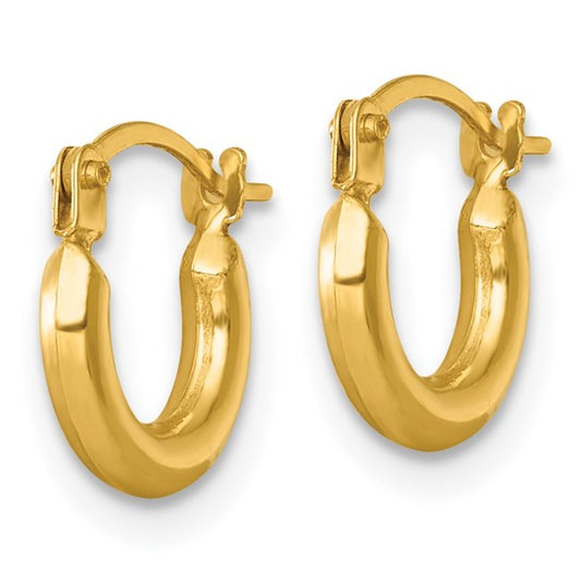 Round Tube Hoop Earrings