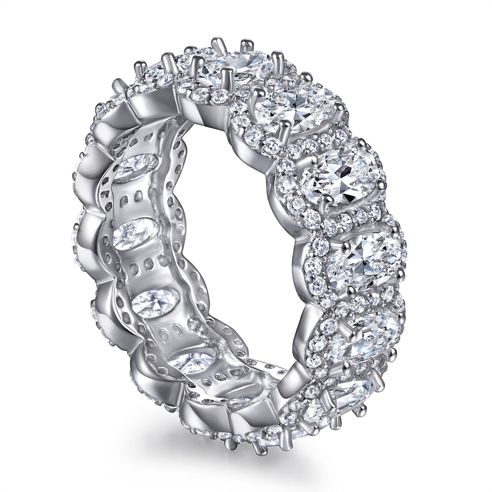 Oval Crown Eternity Ring