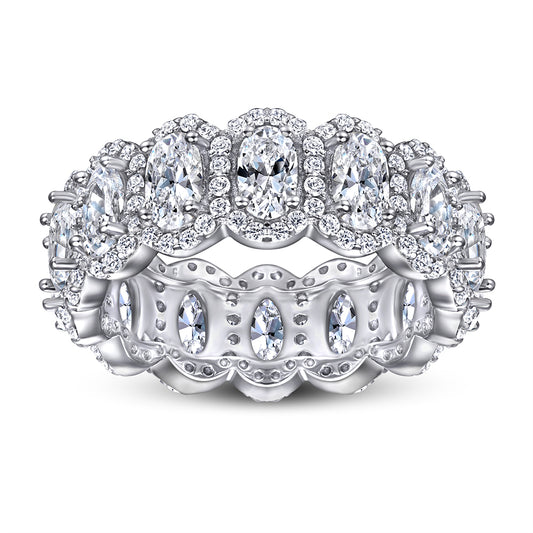 Oval Crown Eternity Ring