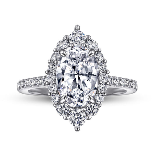 Oval Radiance Pavé Ring