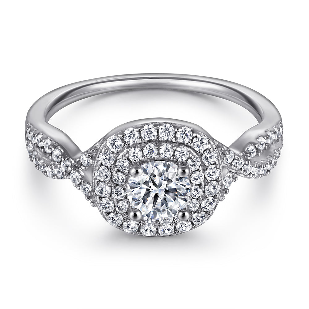 Éclat Trinity Moissanite Ring Set