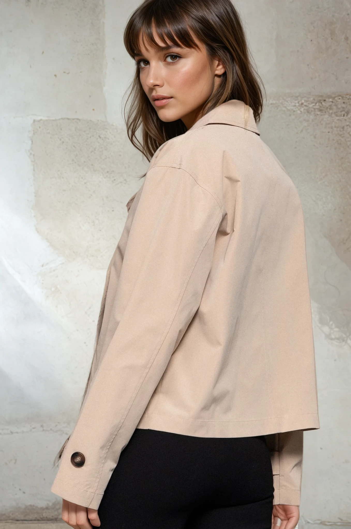 CROPPED TRENCH JACKET
