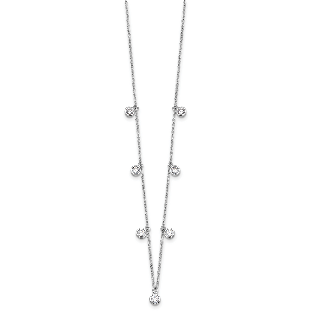 Lumen Diamond Necklace — White Gold
