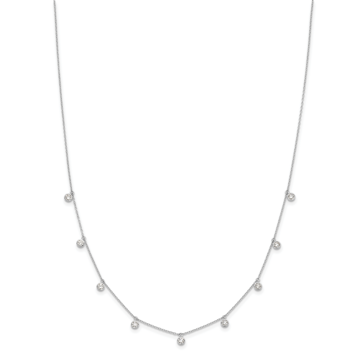 Lumen Diamond Necklace — White Gold