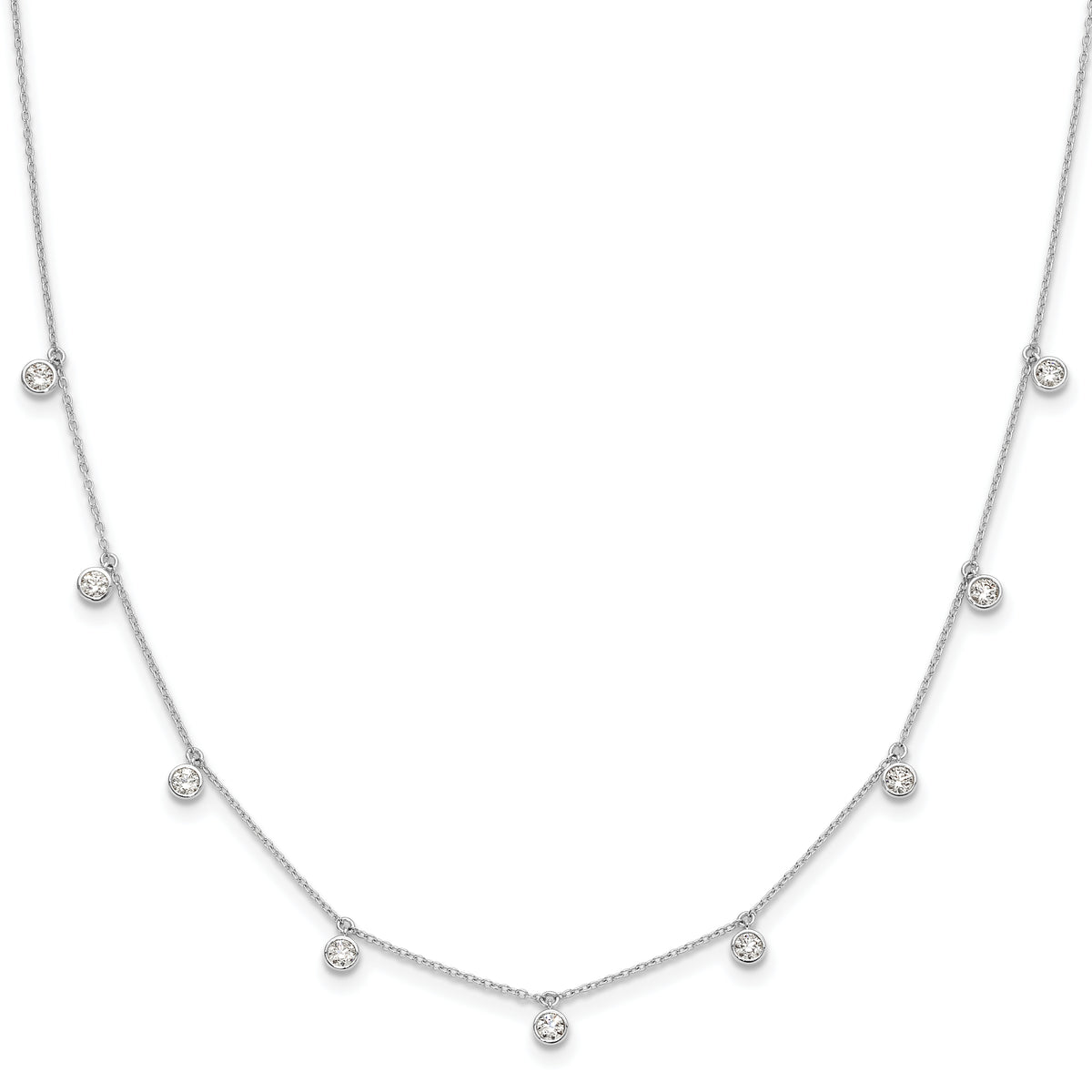 Lumen Diamond Necklace — White Gold