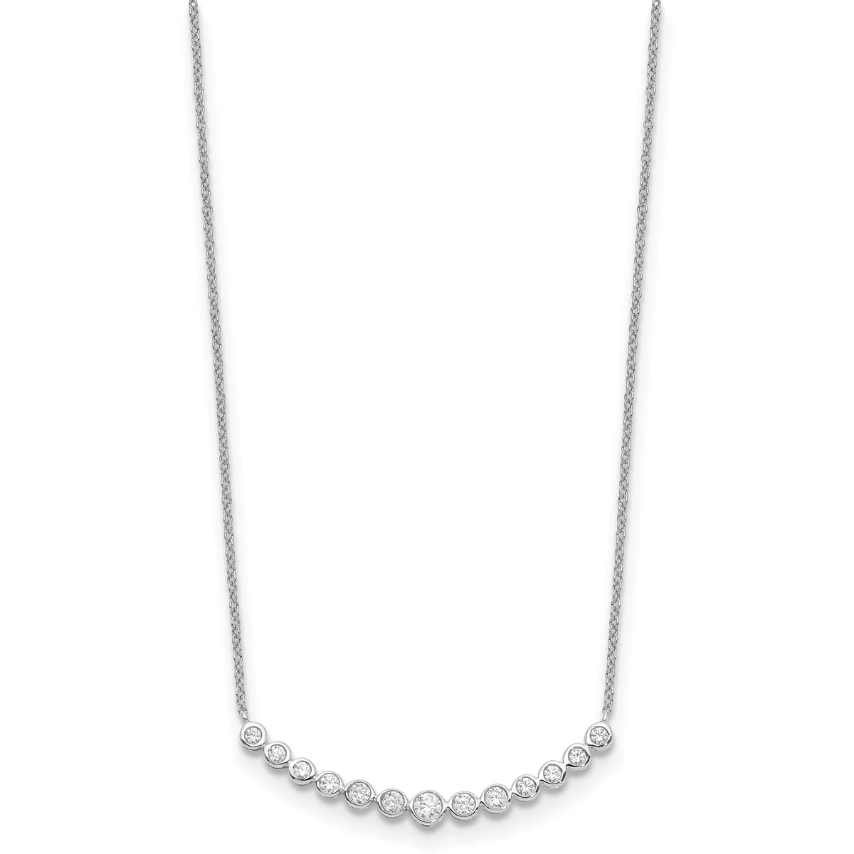 Horizonte Diamond Necklace — White Gold