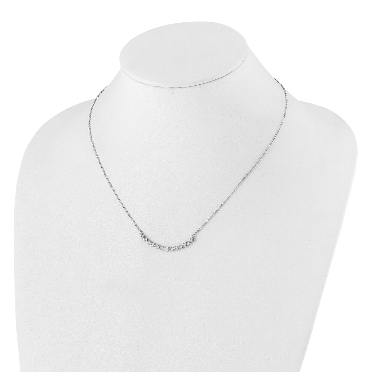 Horizonte Diamond Necklace — White Gold