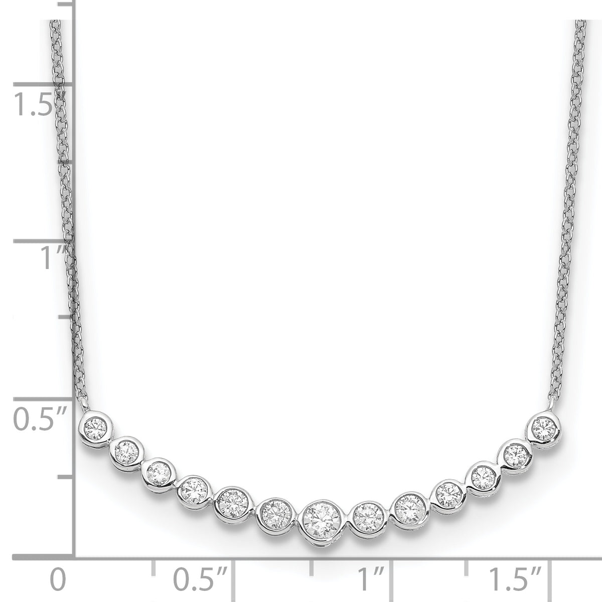 Horizonte Diamond Necklace — White Gold