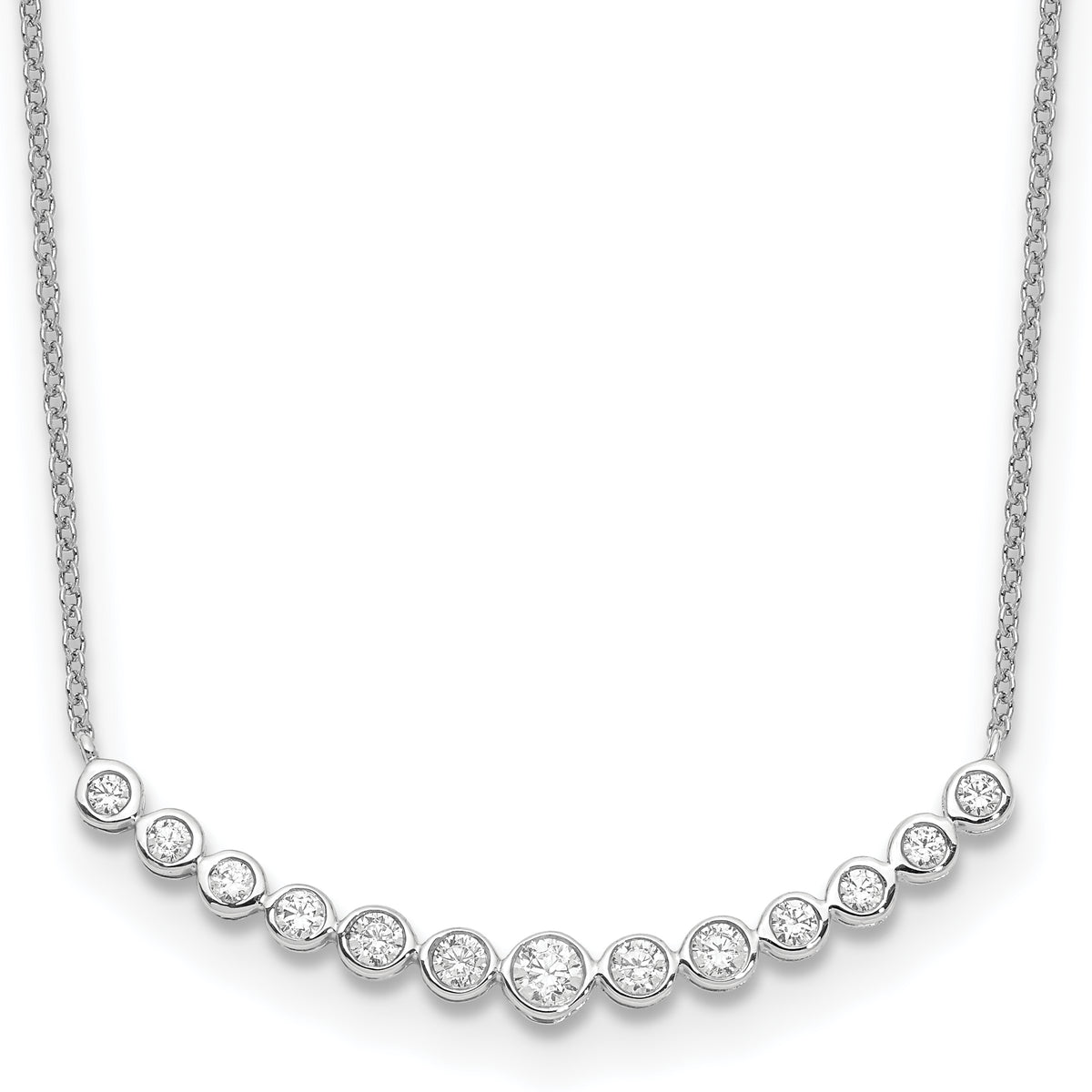 Horizonte Diamond Necklace — White Gold