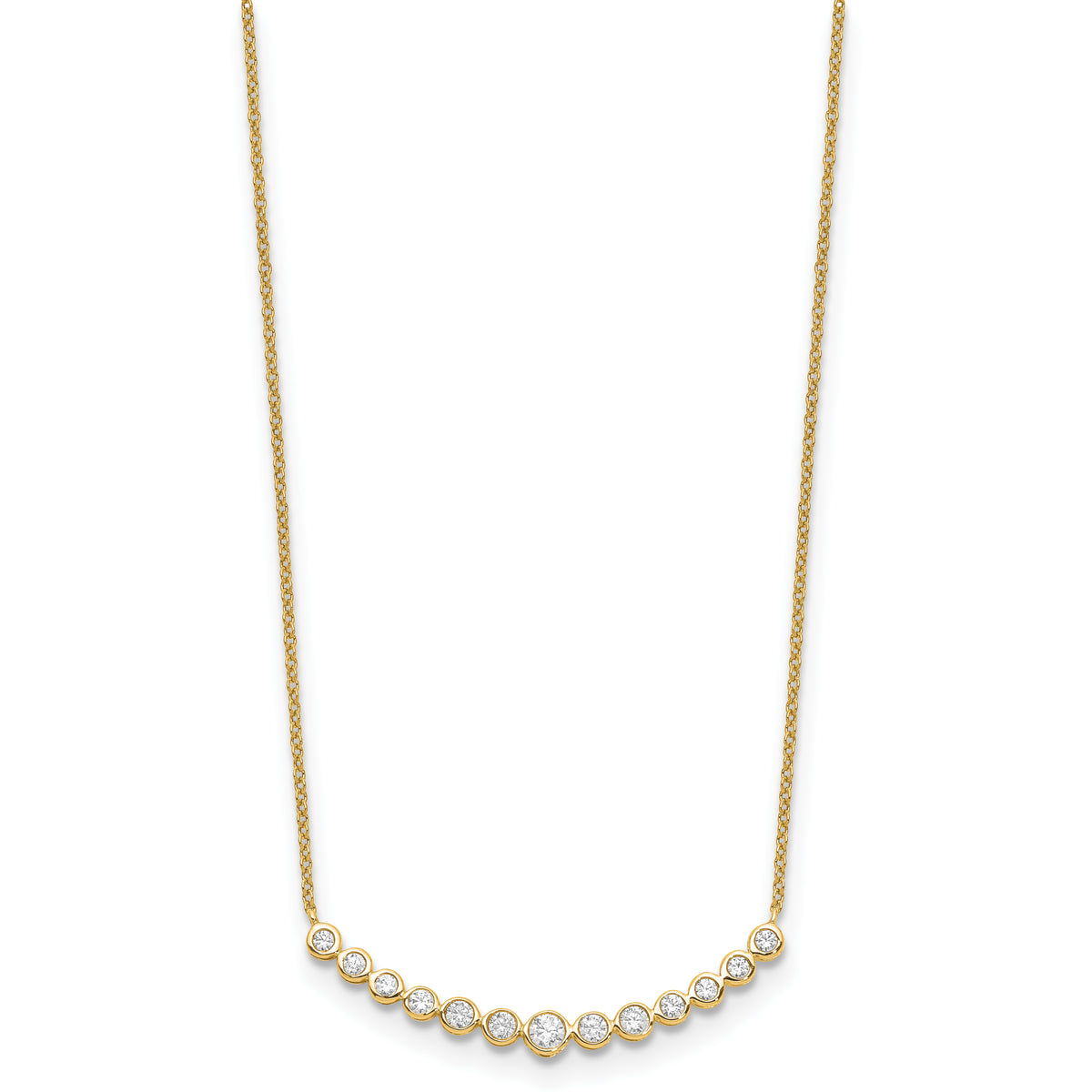 Horizonte Diamond Necklace — Yellow Gold