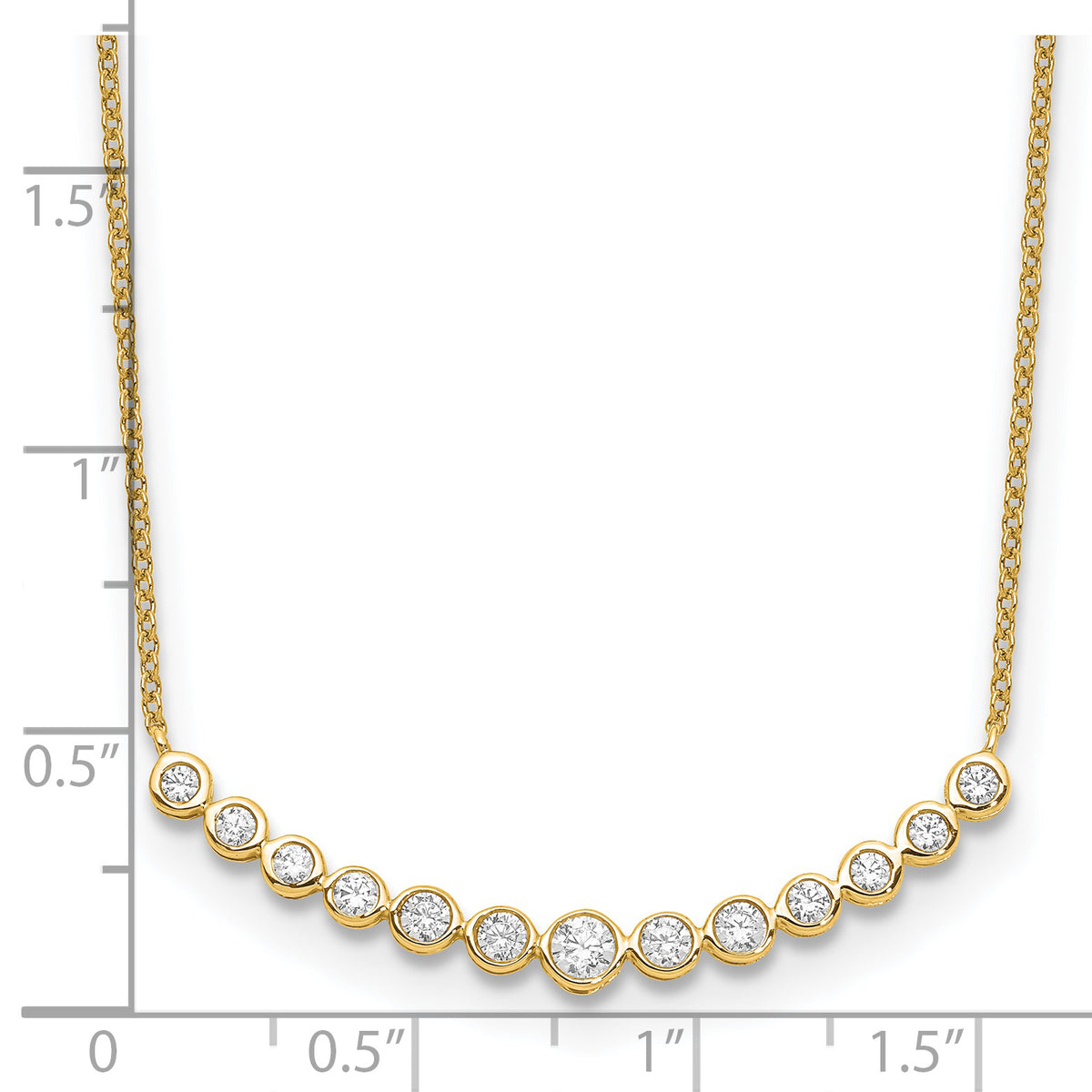 Horizonte Diamond Necklace — Yellow Gold