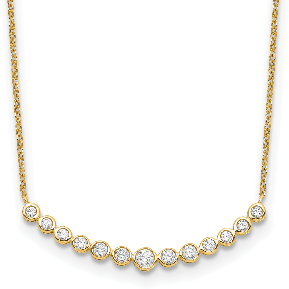 Horizonte Diamond Necklace — Yellow Gold