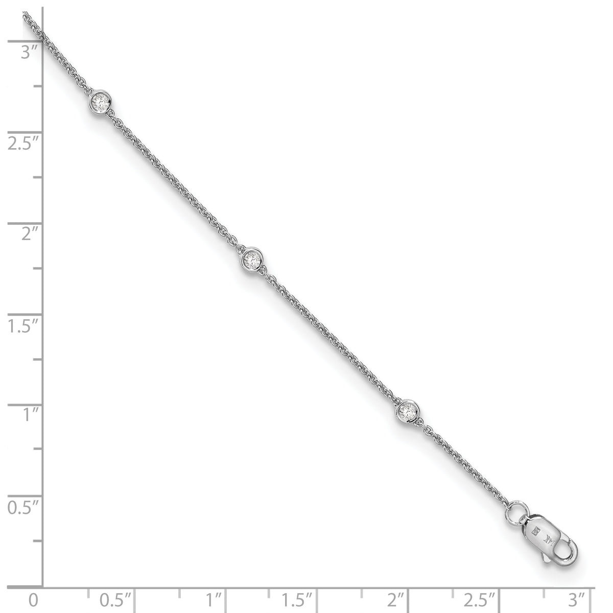 Via Diamond Bracelet — White Gold