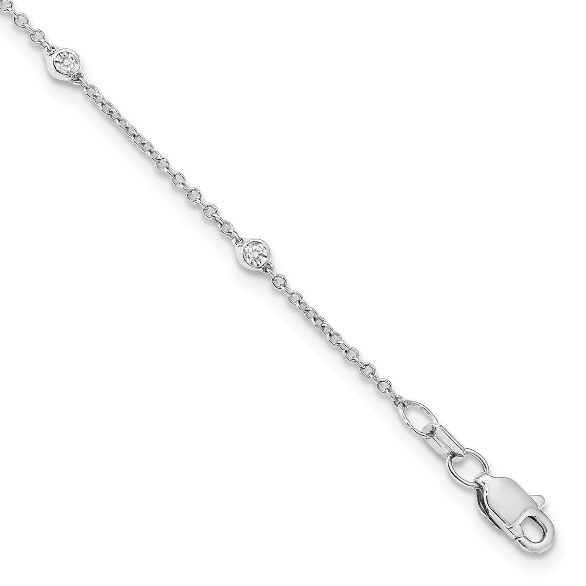 Via Diamond Bracelet — White Gold