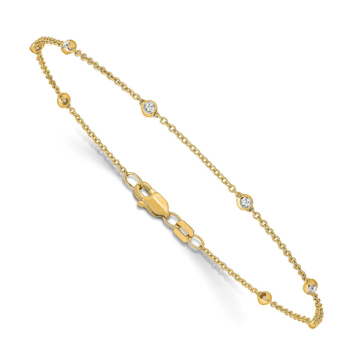 Via Diamond Bracelet — Yellow Gold