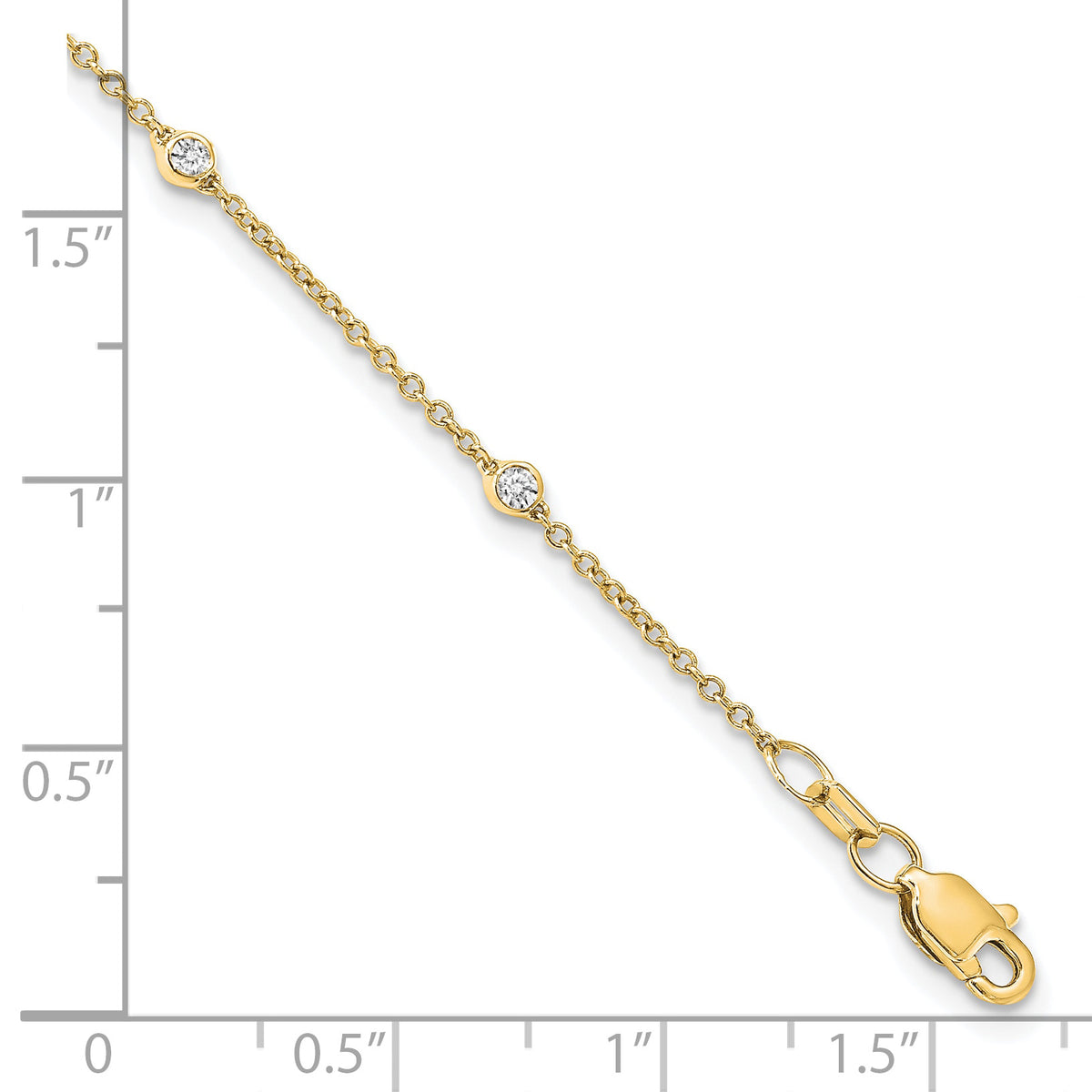 Via Diamond Bracelet — Yellow Gold