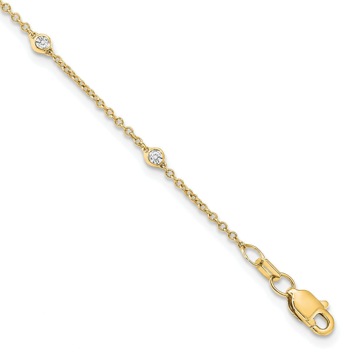 Via Diamond Bracelet — Yellow Gold