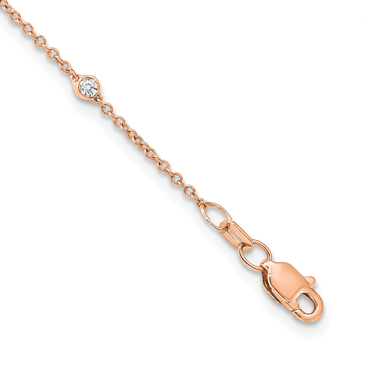 Rocio Diamond Necklace — Rose Gold
