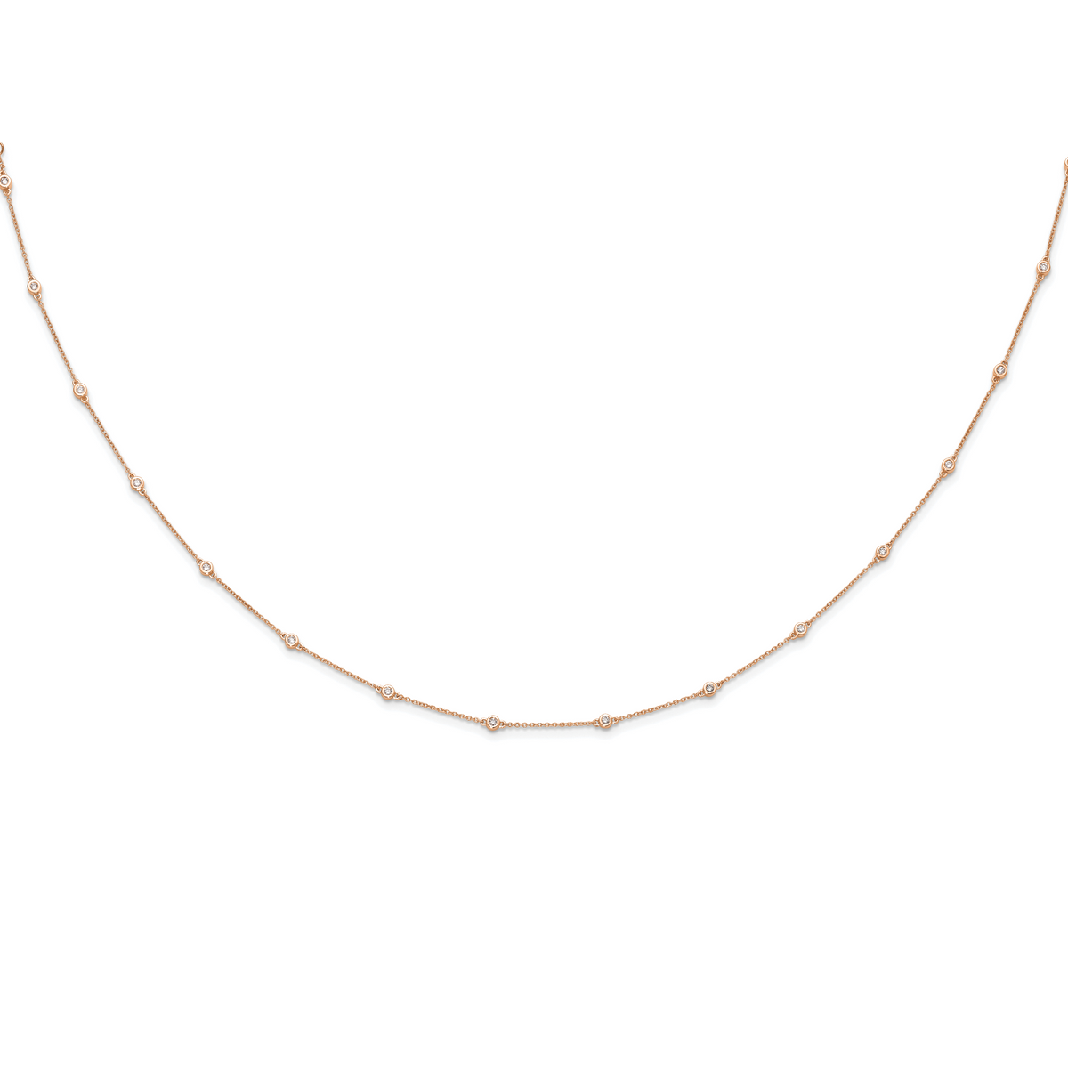 Rocio Diamond Necklace — Rose Gold
