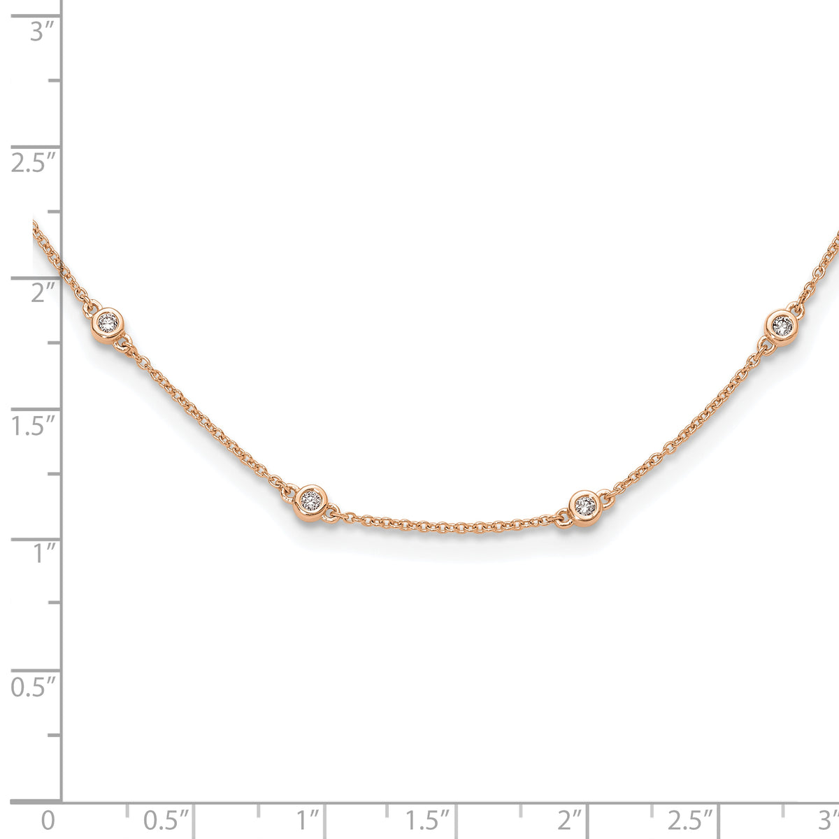 Rocio Diamond Necklace — Rose Gold