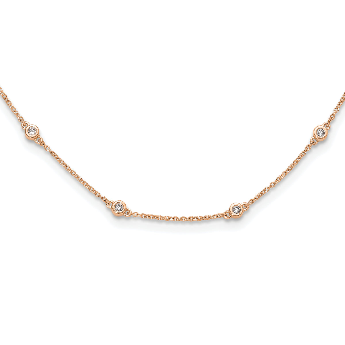 Rocio Diamond Necklace — Rose Gold