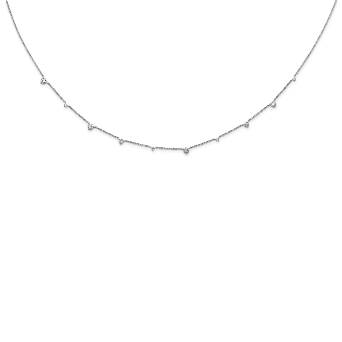 Gala Diamond Necklace — White Gold