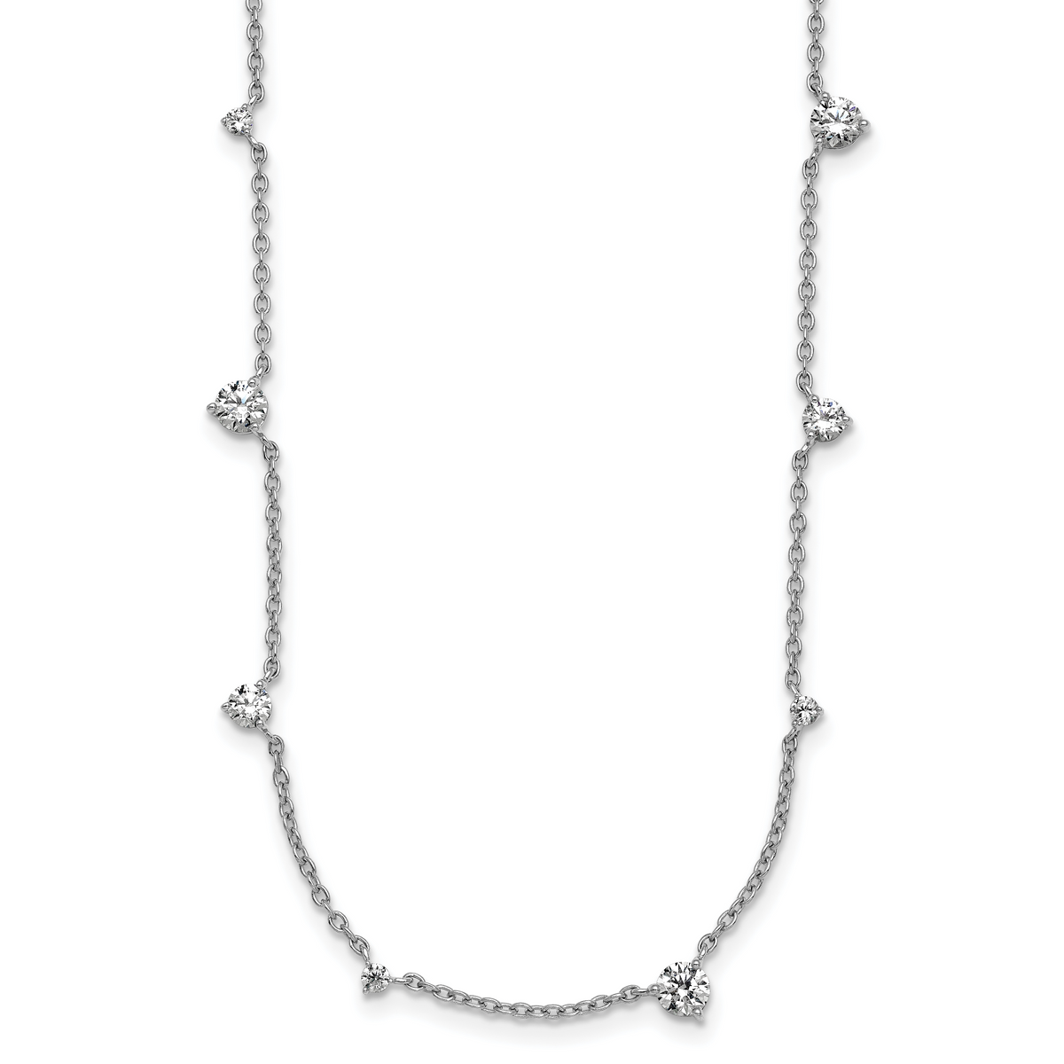 Gala Diamond Necklace — White Gold