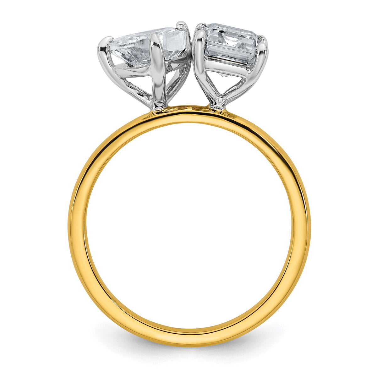 Duo Diamond Toi et Moi Ring — Yellow Gold