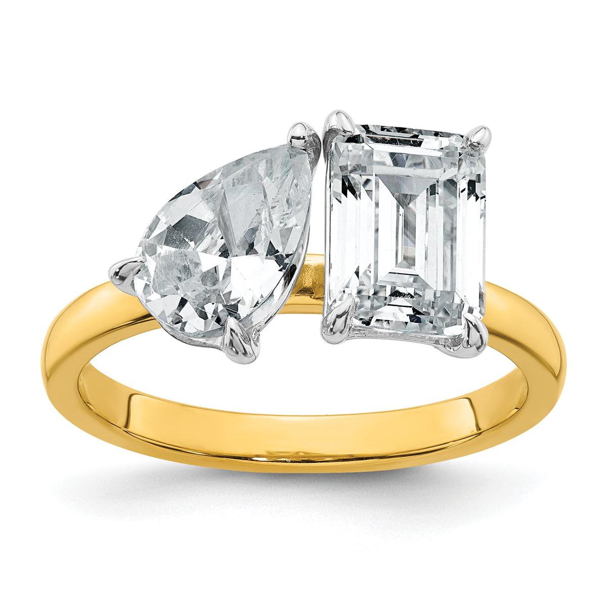Duo Diamond Toi et Moi Ring — Yellow Gold