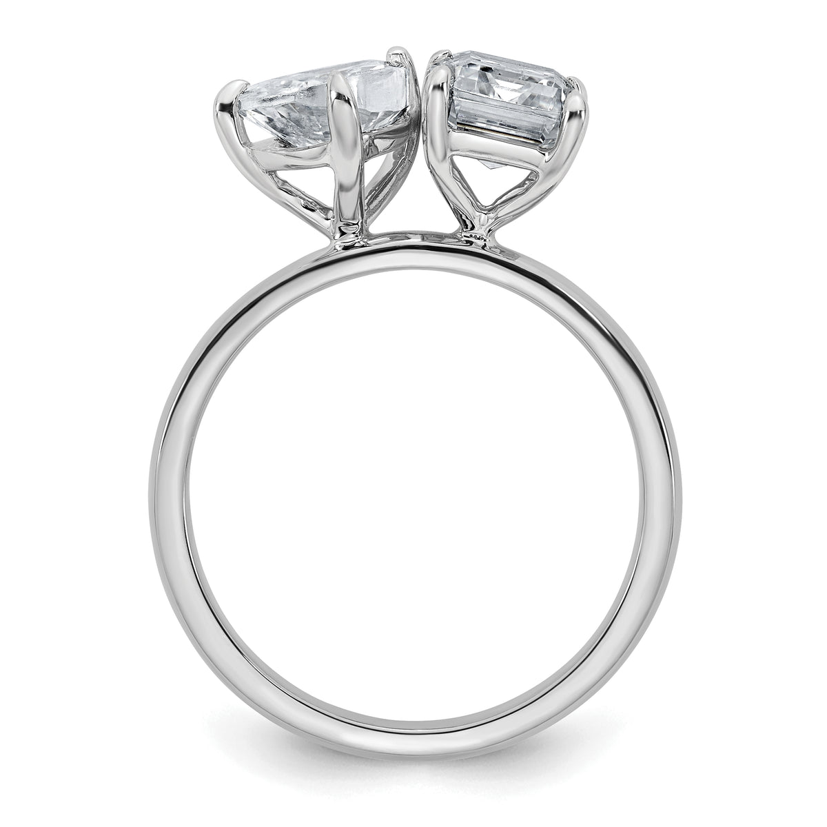 Duo Diamond Toi et Moi Ring — White Gold