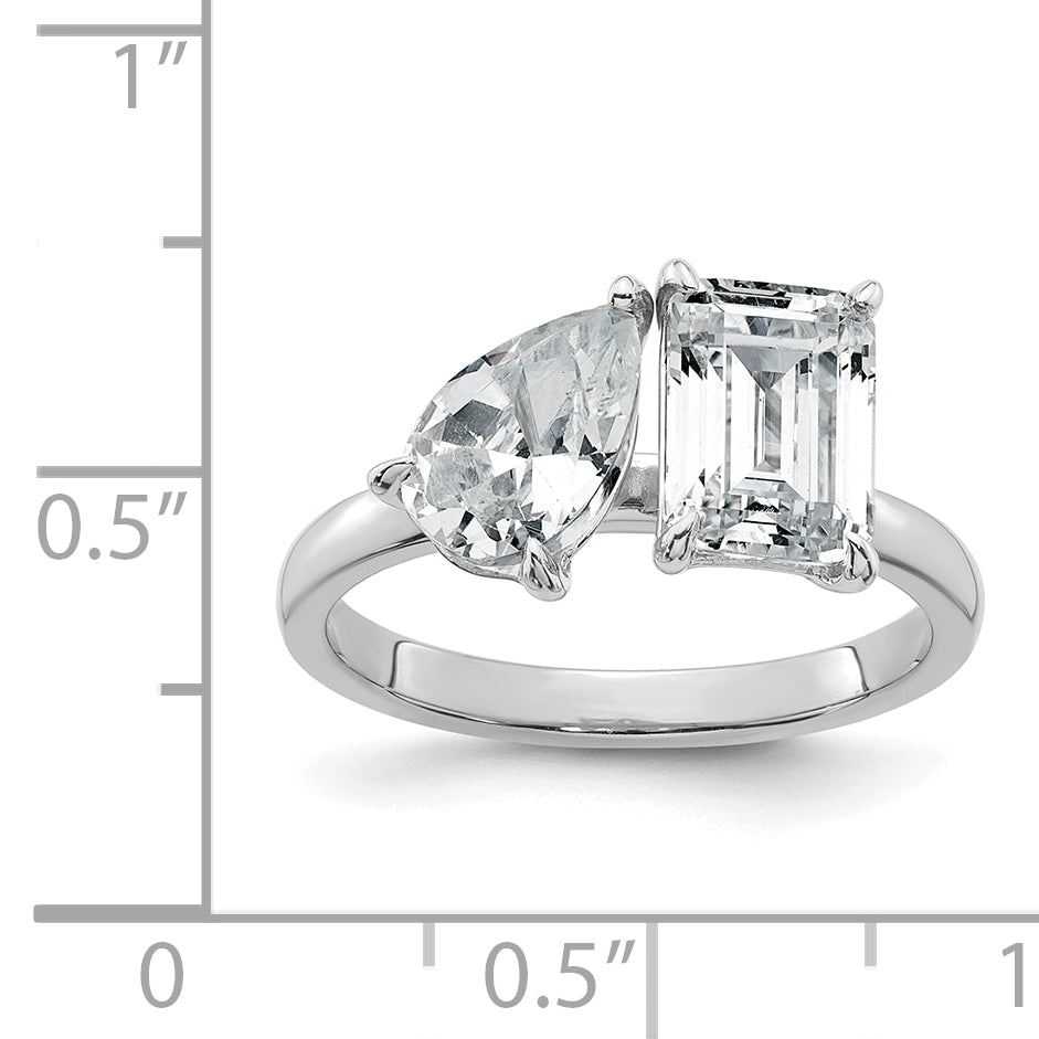 Duo Diamond Toi et Moi Ring — White Gold