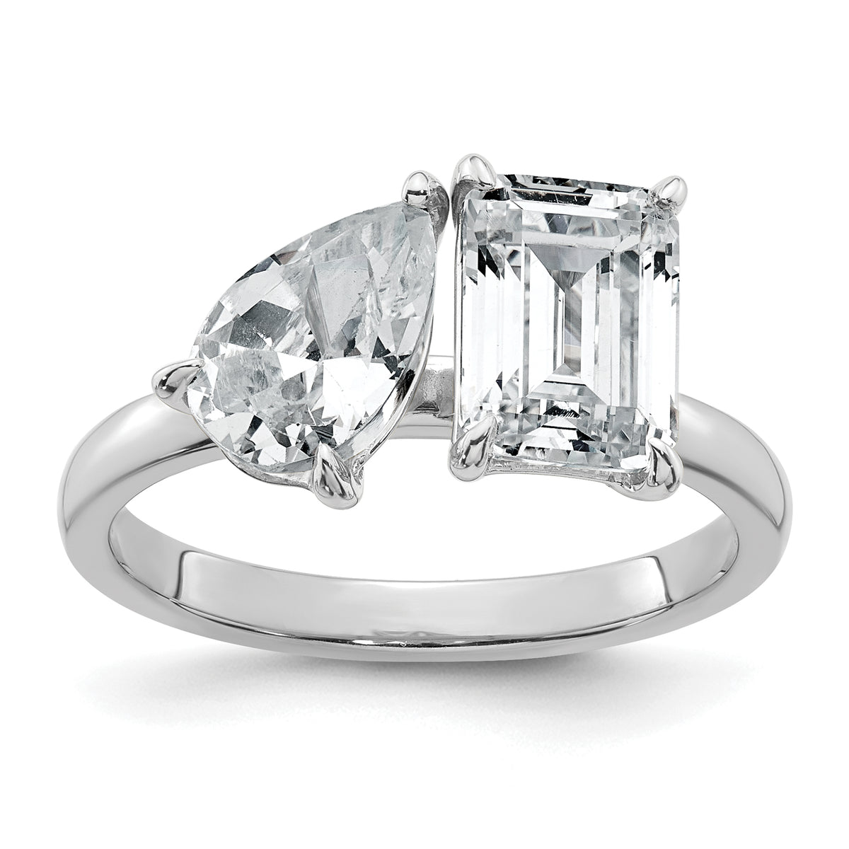 Duo Diamond Toi et Moi Ring — White Gold