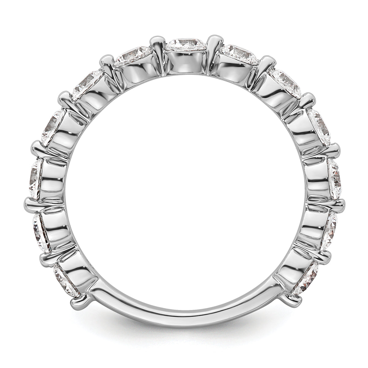 Corona Diamond Ring — White Gold