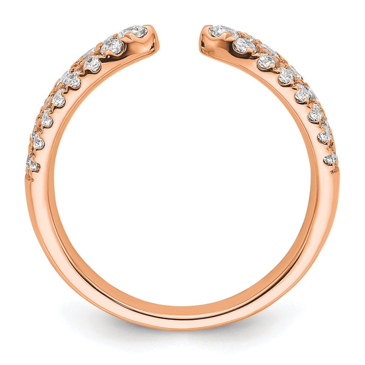 Union Diamond Wedding Ring — Rose Gold