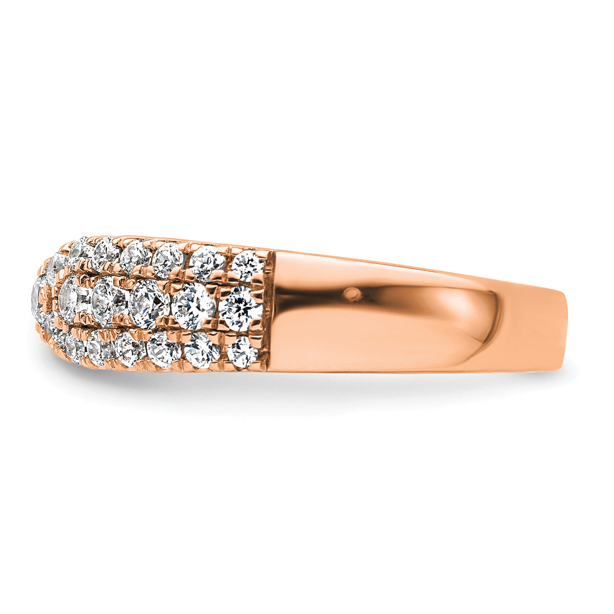Union Diamond Wedding Ring — Rose Gold