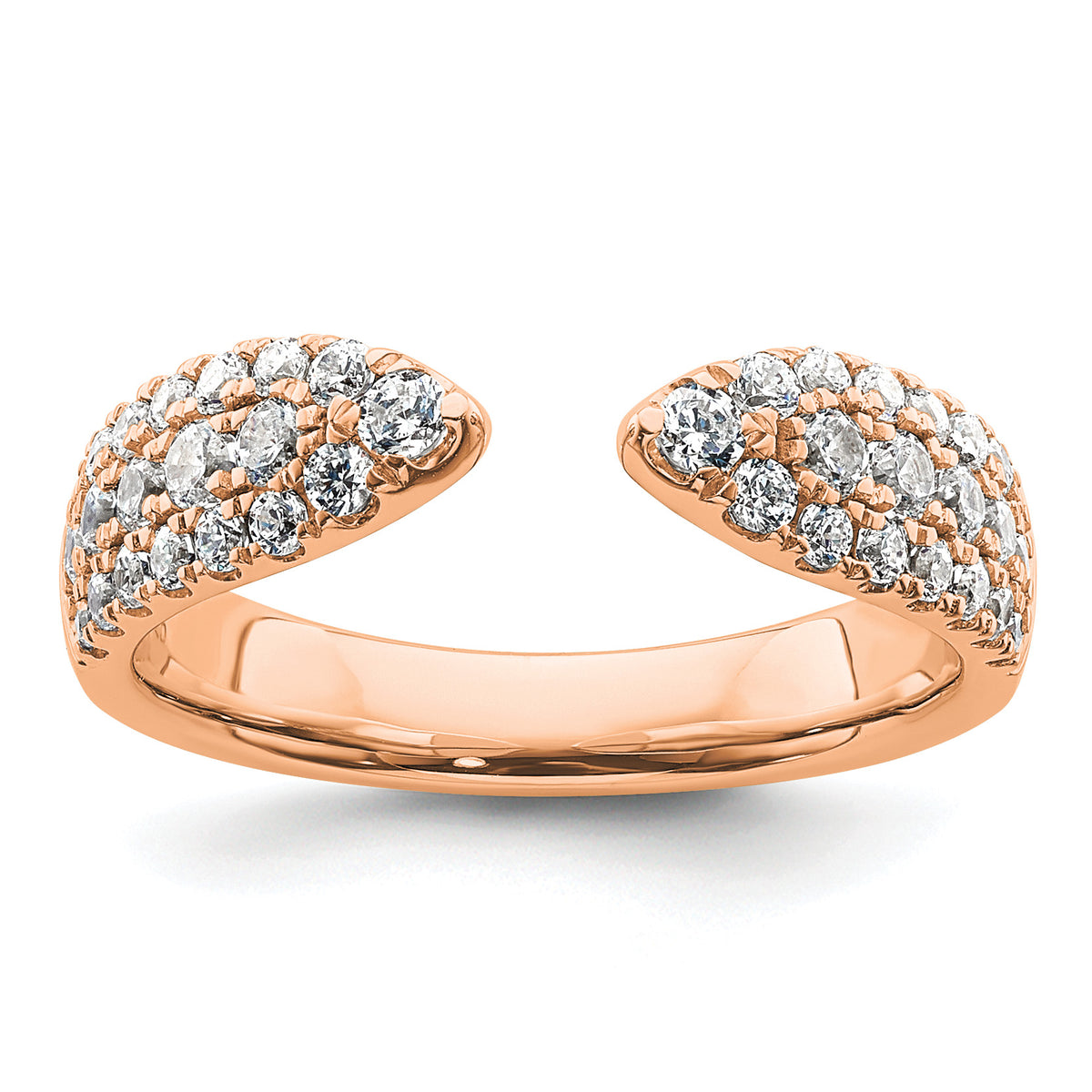 Union Diamond Wedding Ring — Rose Gold