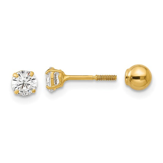 Reversible Ball Earrings