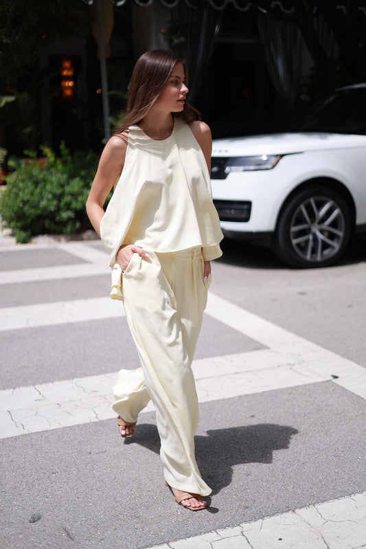 ASYMMETRICAL DRAPED SET